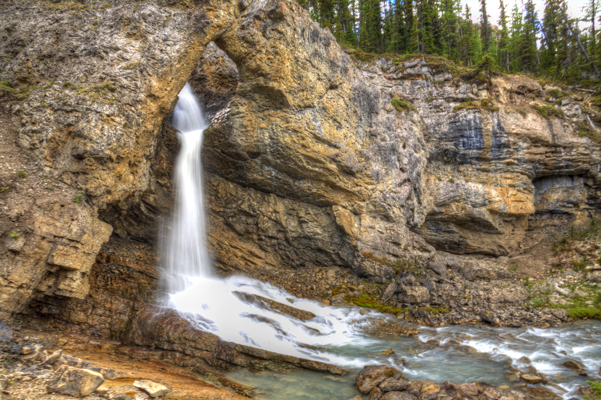 Natural Bridge - Near Skoki Lodge - Banff National Park, Alberta